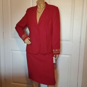 Rafael Women's  2pc Red Suit NWT, Sz.12